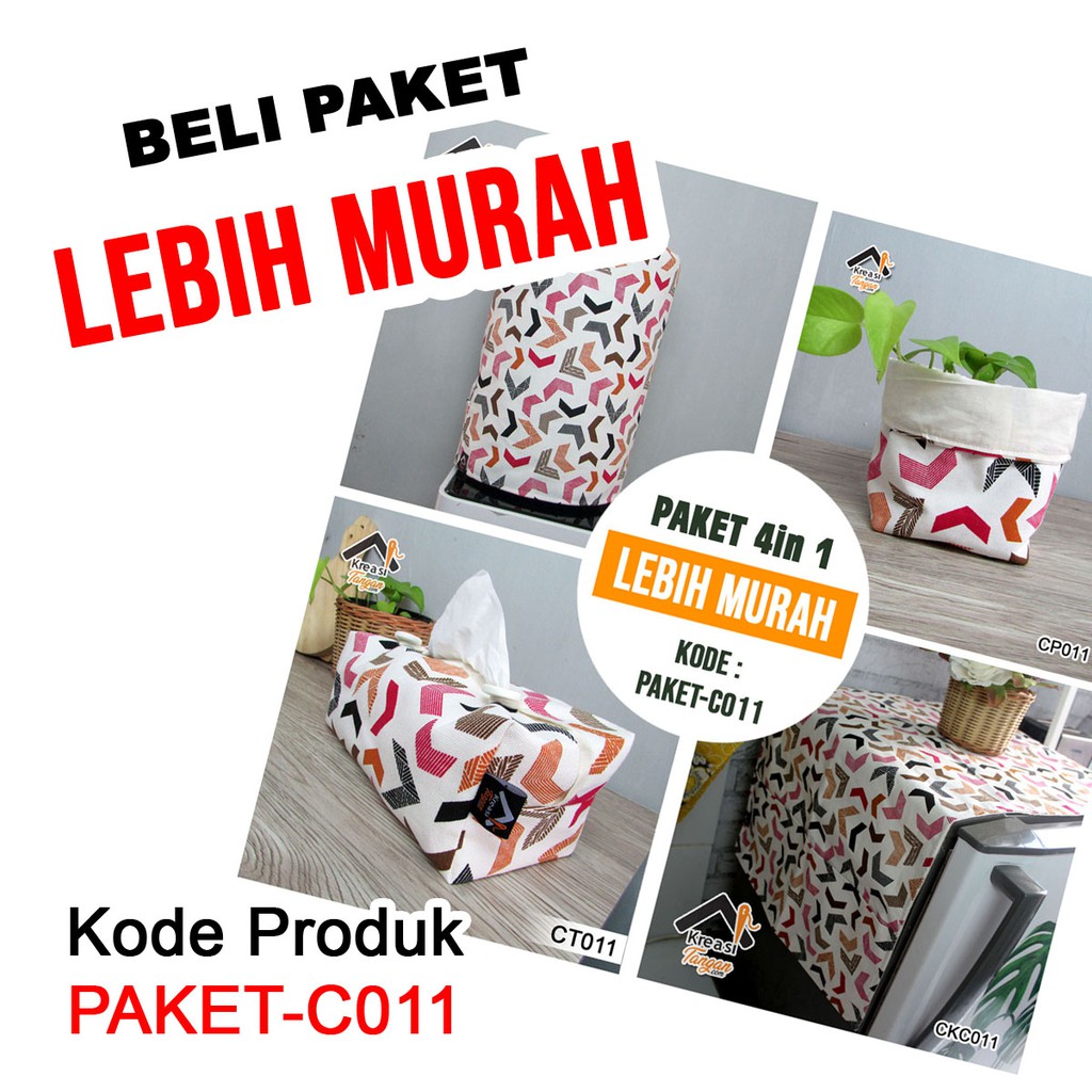 COVER POT TEMPAT PENYIMPANAN MOTIF MINIMALIS AESTHETIC CP011