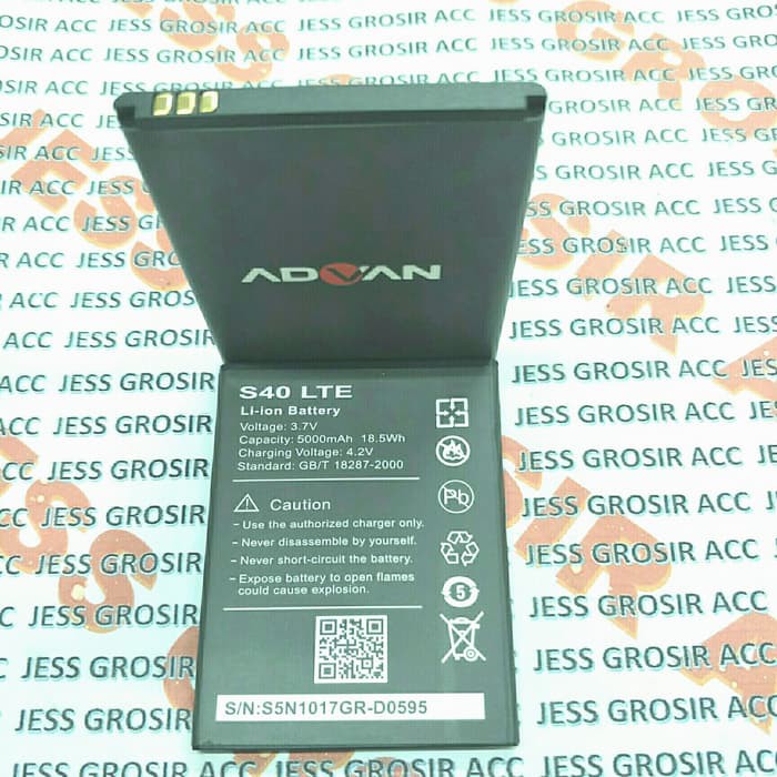 Baterai Battery Original ADVAN Vandroid S40 LTE , S40 4G , S4O New