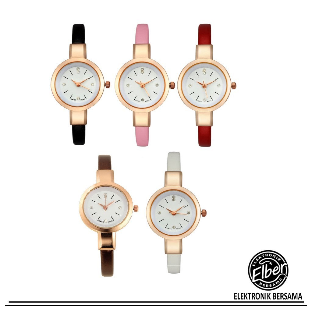 ELBER J130 Jam Tangan Fashion Wanita Mini Jam Tangan Cantik -1
