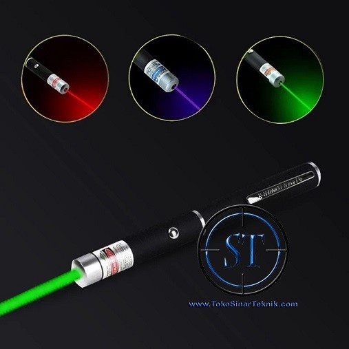 Pen Laser Pointer 5mw Warna Beam Powerful Laser 5MW Pulpen daya Tahan Tinggi