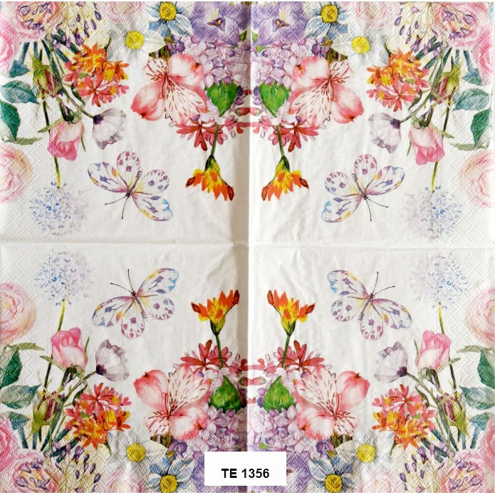 Tisu Napkin Kerajinan Decoupage Eropa 33X33 CM TE 1356 TTS