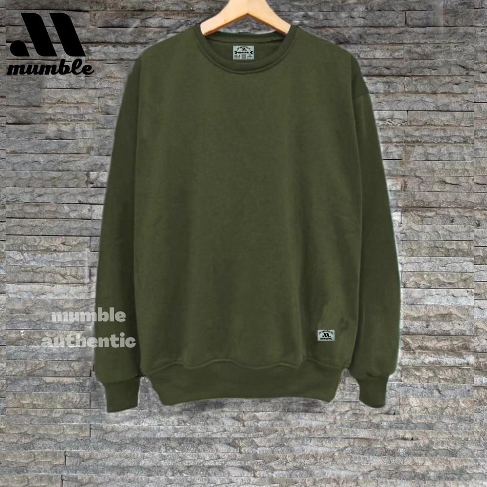 Sweater Crewneck Polos M L XL XXL Unisex Basic Sweter Polos Pria Wanita Switer Oversize