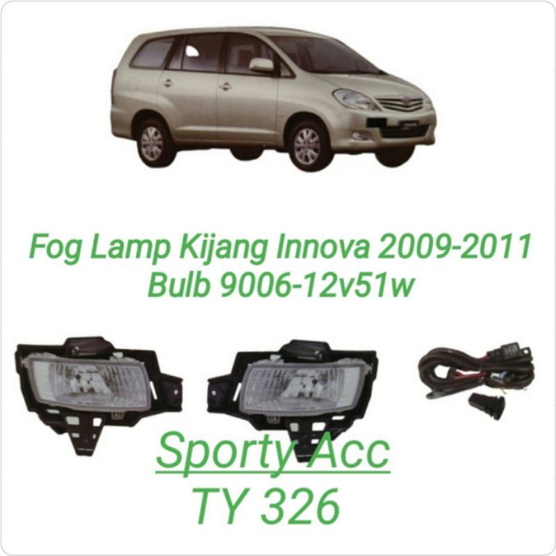 Fog Lamp Innova 2009-2011 TY326