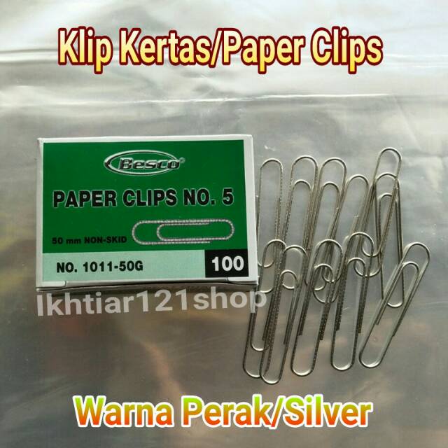 

Paper Clips Jumbo/Klip Kertas No 5 Besar warna