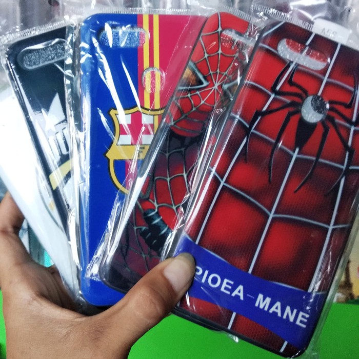 (GRATIS ONGKIR) Softcase Karakter Oppo A12 - Case Motif Cowok Captain Amerika