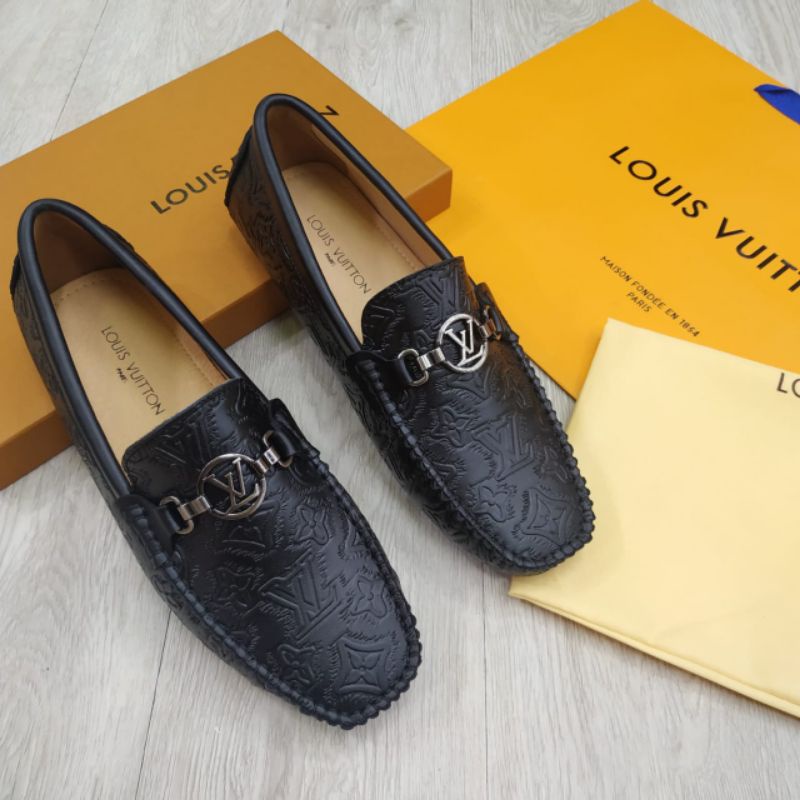 sepatu pria loafers impor mirror quality LV