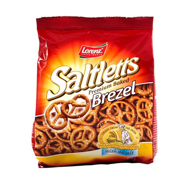 

504Oekho Lorenz Saltletts Premium Baked Brezel Pretzel With Sea Salt 150 Gr 6J477iyfi