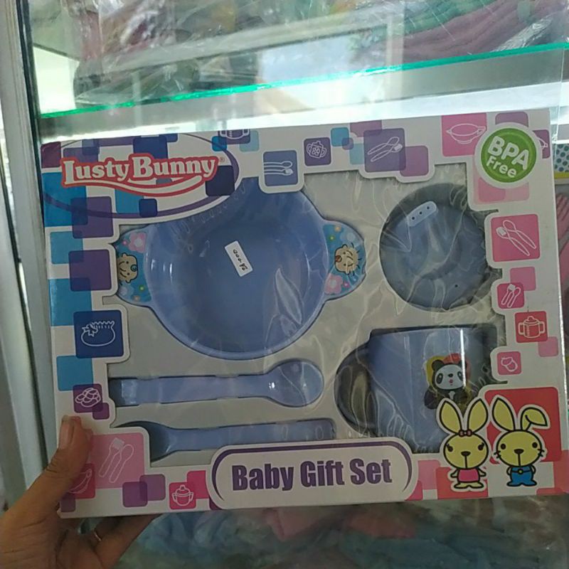 set makan bayi LUSTY BUNNY