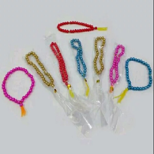 100 PCS Souvenir Tasbih Mutiara Kecil/ MINI Plastik