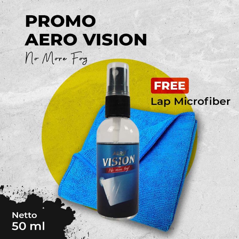 Aero Vision Anti Fog Embun Kaca Hydrophobic Nano Coating Kaca Jernih