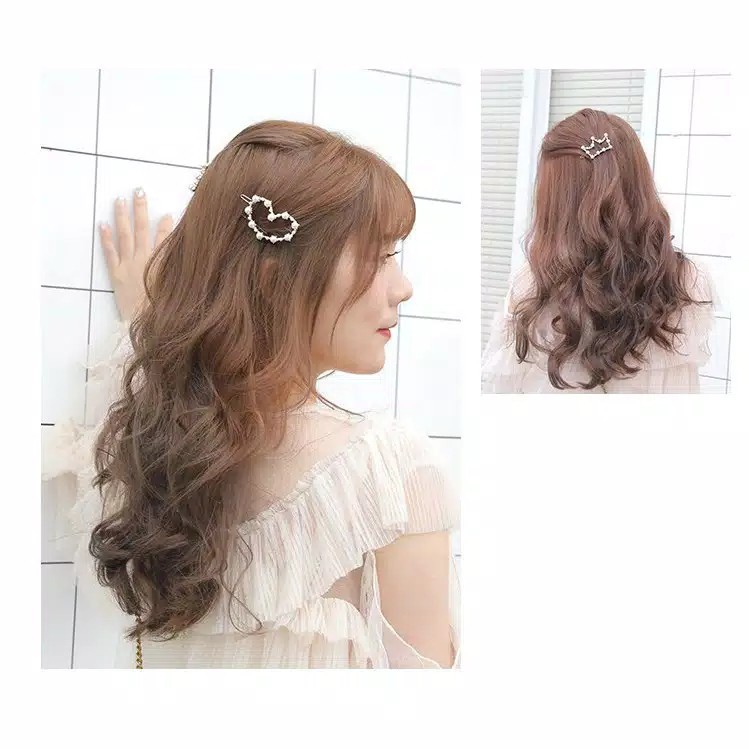 OVERFLOWS.ID AKSESORIS WANITA MURAH JEPIT RAMBUT HAIRPIN MUTIARA JEPIT IMPORT BAHAN ALLOY