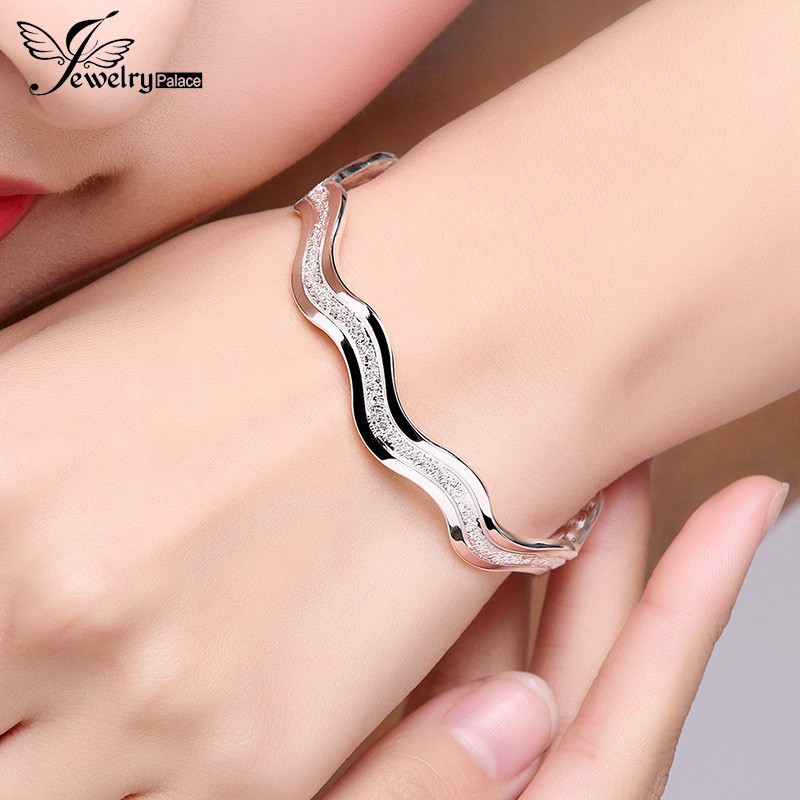 925 sterling silver for women water ripple bracelet fashion/perak murni untuk fashion gelang riak air wanita