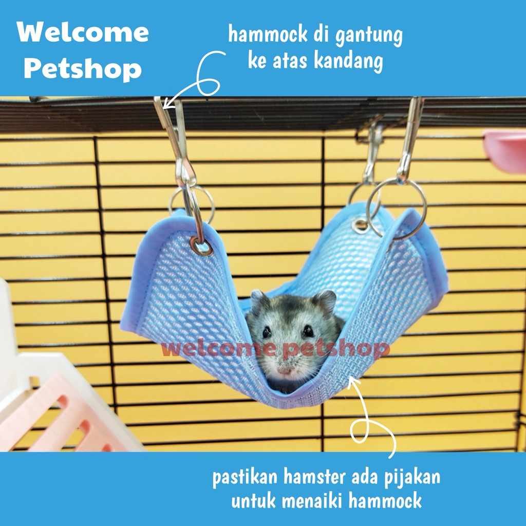 Hammock Kecil Hamster / Kasur Hamster / Rumah Hamster Ranjang Hamster