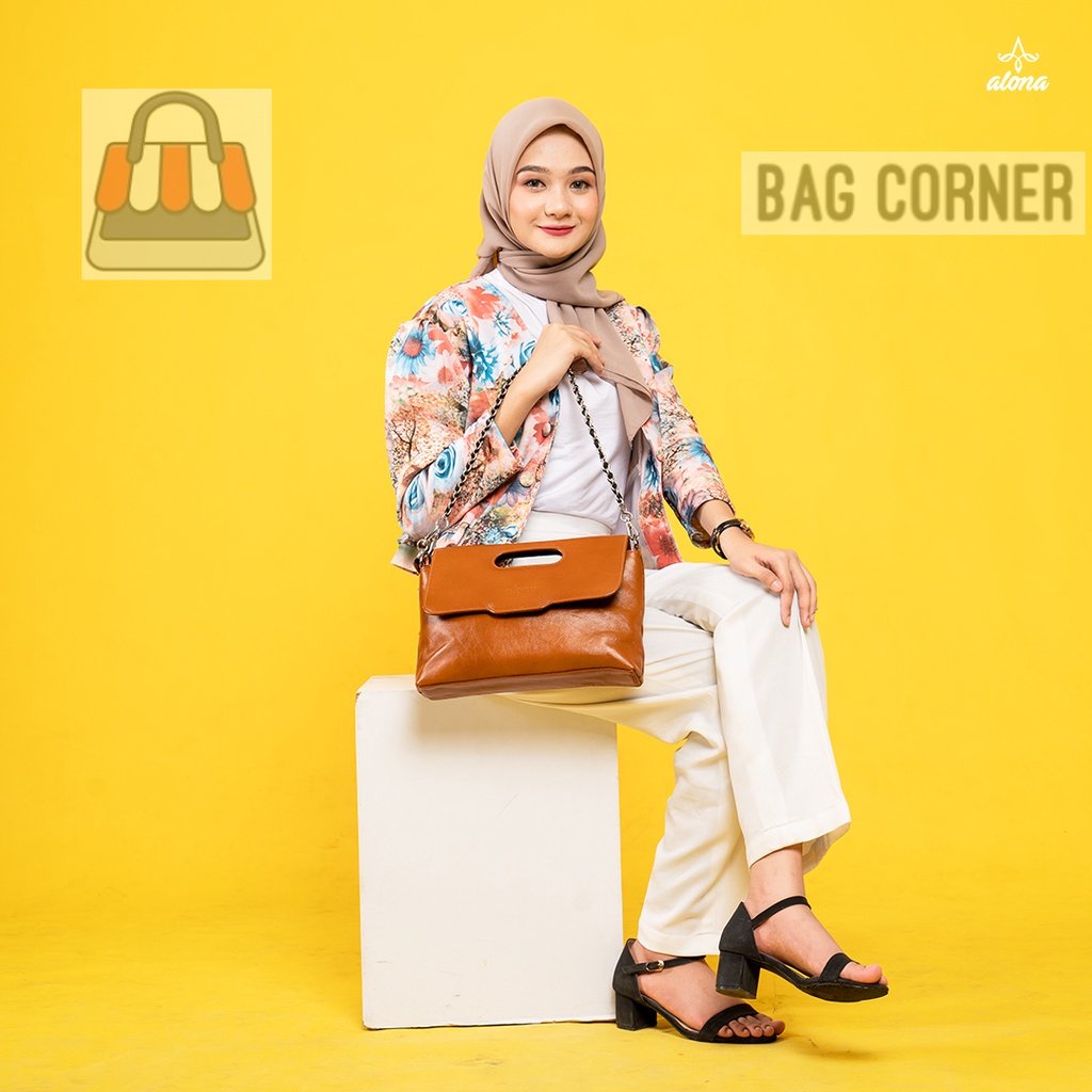 BagCorner - Alona Leather Melinda Bag Tas Selempang Wanita Kulit Asli Original Branded