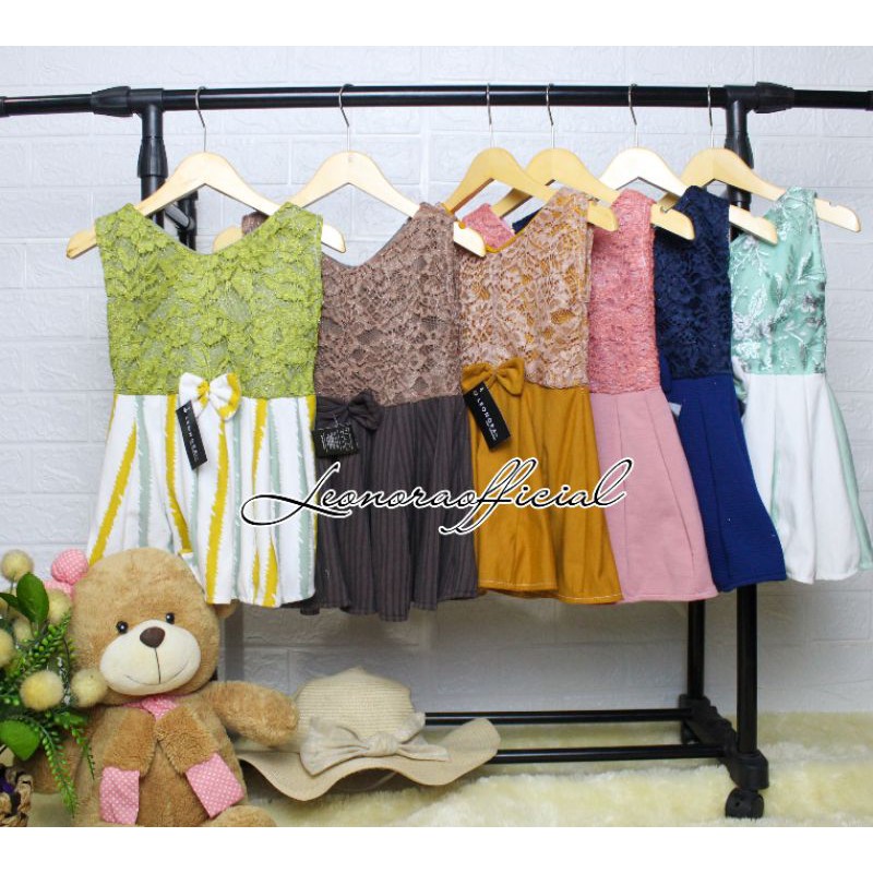 Dress Anak Brukat / Dress pesta anak / Dress Anak Katung