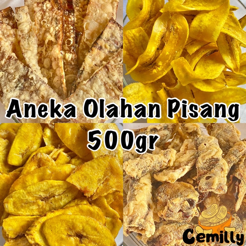 

[CEMILLY] 500gr Aneka Olahan PISANG Cemilan Snack Kiloan