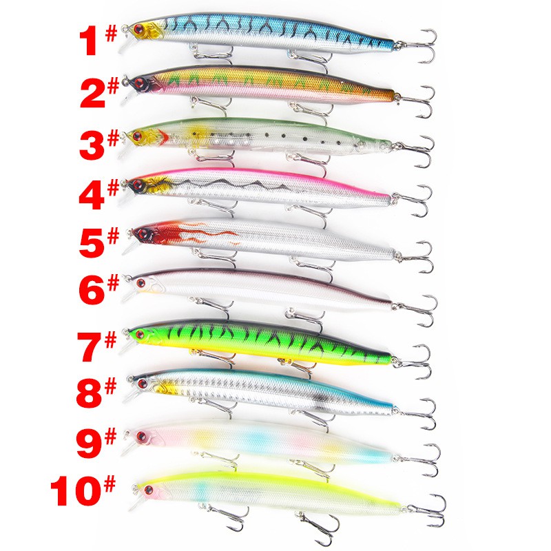 1PCS 19g/13.5cm Alat Pancing Umpan Pancing Buatan Umpan Pancing Alat Pancing Murah relix nusantara Umpan Mancing Heavy Sinking Minnow Umpan Ikan Umpan Mancing CrankSet Plastic Bait Kail Pancing CrankBait