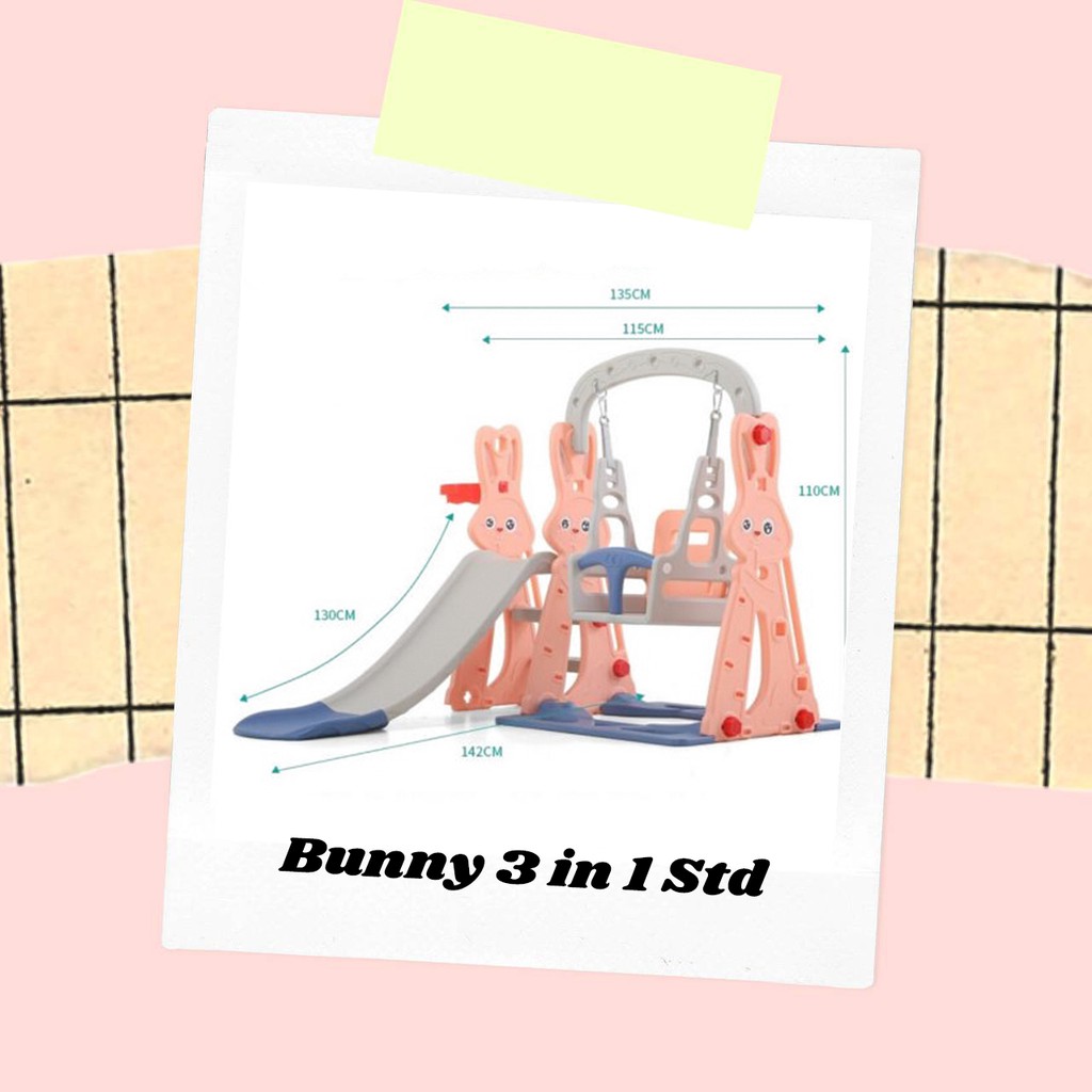 Bunny Slide 3 in 1 Std Perosotan Ayunan