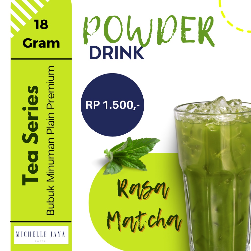 

Prime Powder Drink Super Premium Matcha / Green Tea 18 Gram / Plain / Bubuk Minuman Rasa