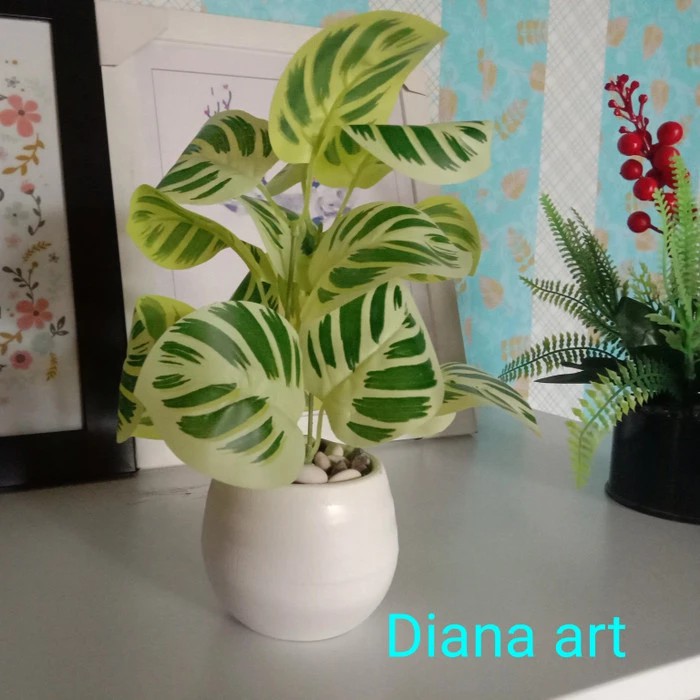 bunga plastik/bunga palsu/daun aglonema