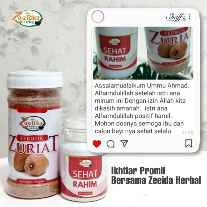 PAKET PROMIL SUAMI ISTRI/SEHAT RAHIM ZEEIDA/PROGRAM HAMIL