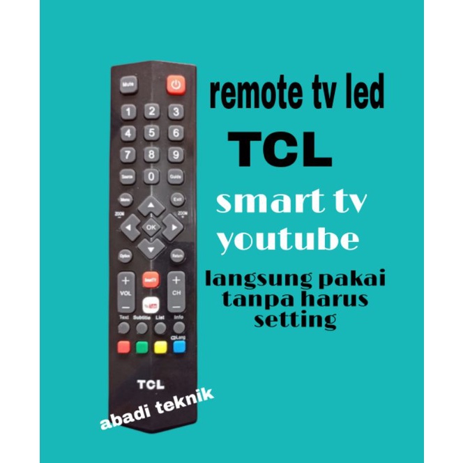 Remote tv led tcl smart tv youtube