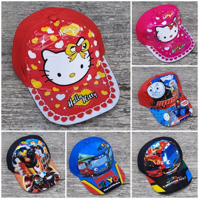 topi anak karakter cewek dan cowok terlaris topi anak mika karakter