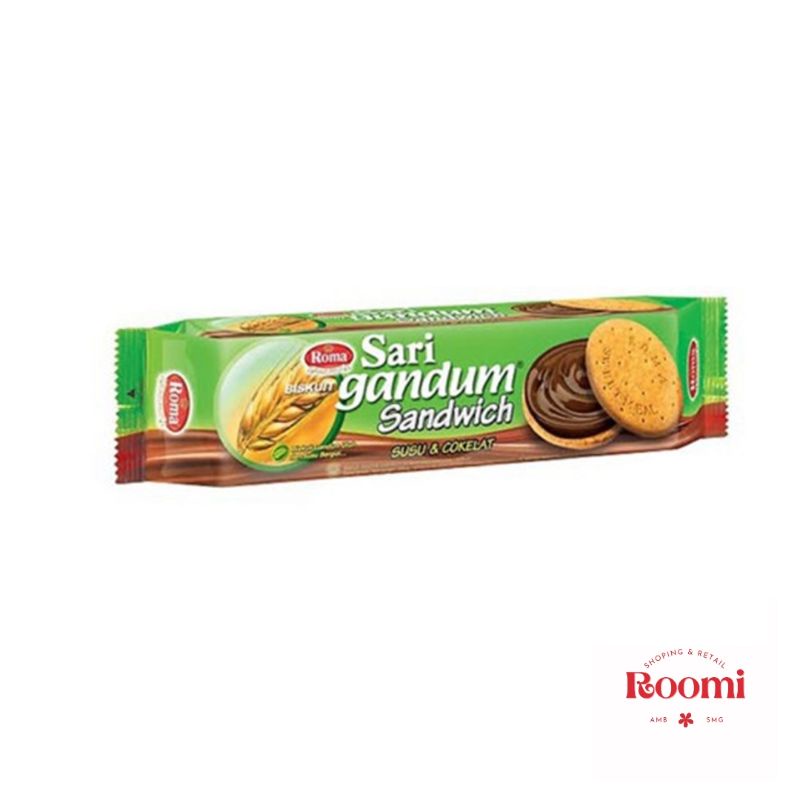 

Roma Sari Gandum 115g, Biskuit Susu Coklat