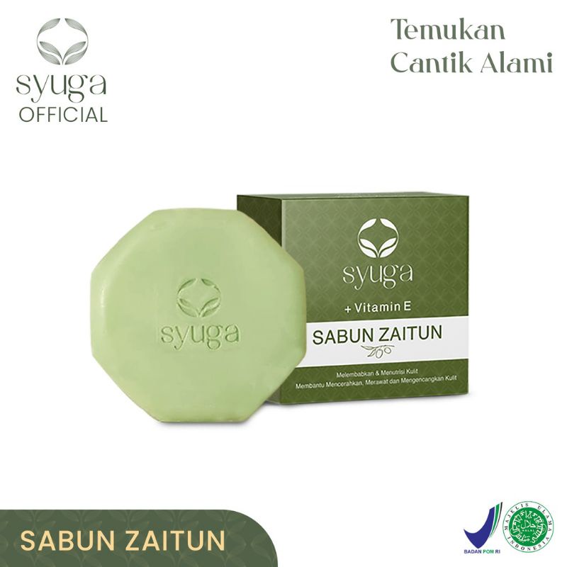 Syuga sabun zaitun 100gr + vitamin E olive Bar soap