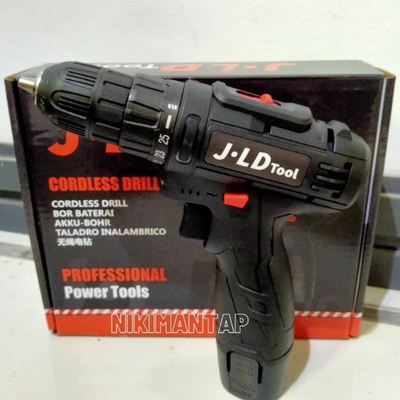 ✅Baru MESIN BOR BATERAI 12 V / CORDLESS DRILL 12 S By JLD TOOLS