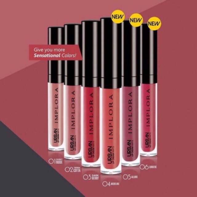 IMPLORA URBAN LIPCREAM MATTE Original BPOM 1-20