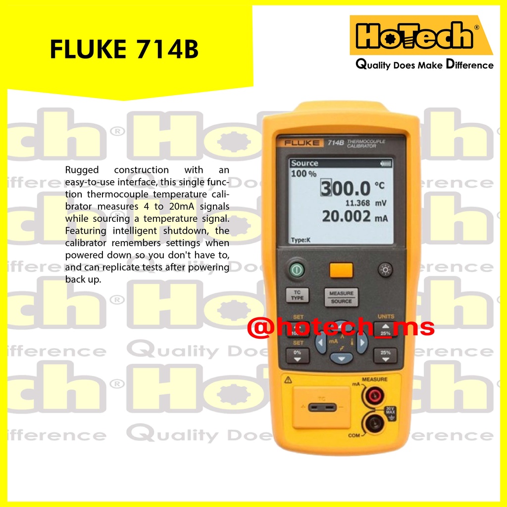 Jual Fluke B Thermocouple Calibrator Shopee Indonesia