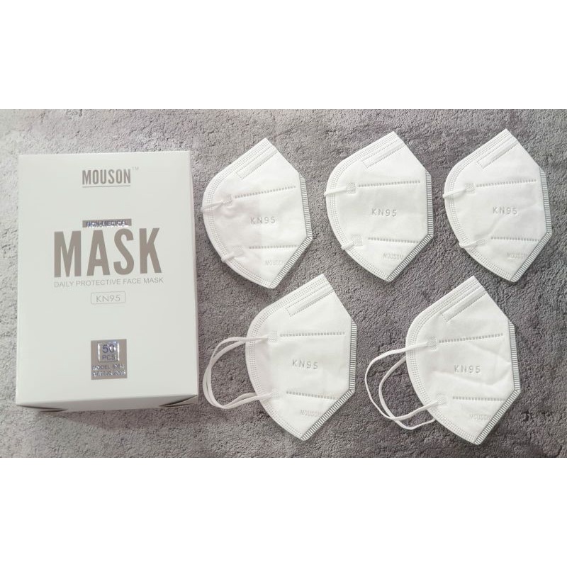 [1 BOX ] Masker KN95 5 Ply Mouson isi 50 Pcs / KN95 Mouson Isi 50 Pcs