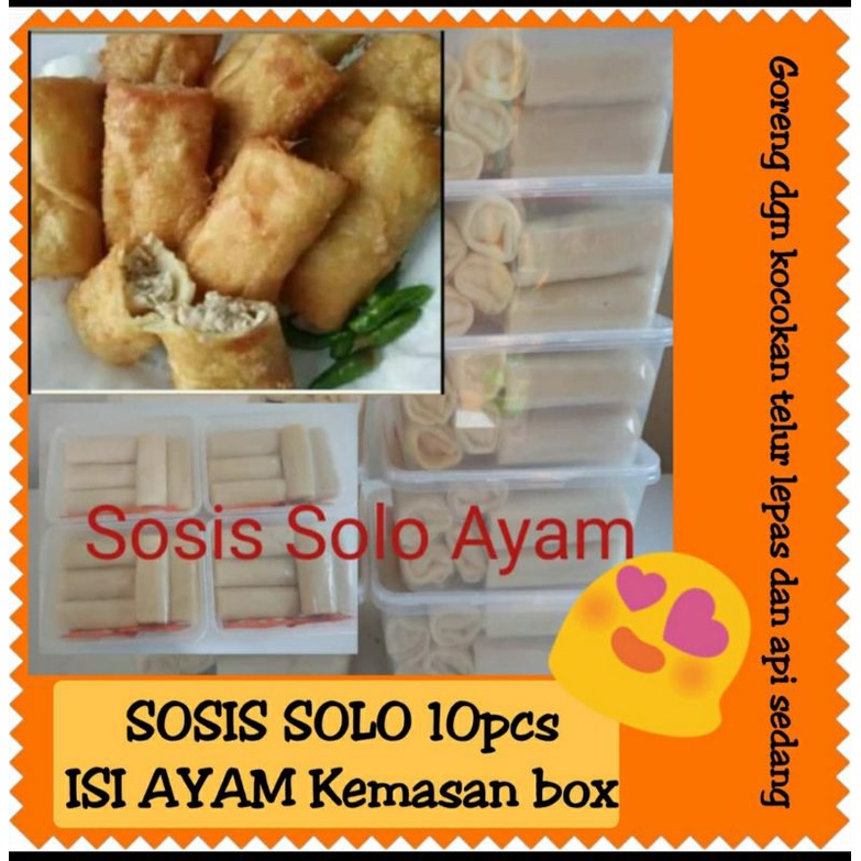 

Sosis Solo Ayam suwir isi 10pcs ( frozen )