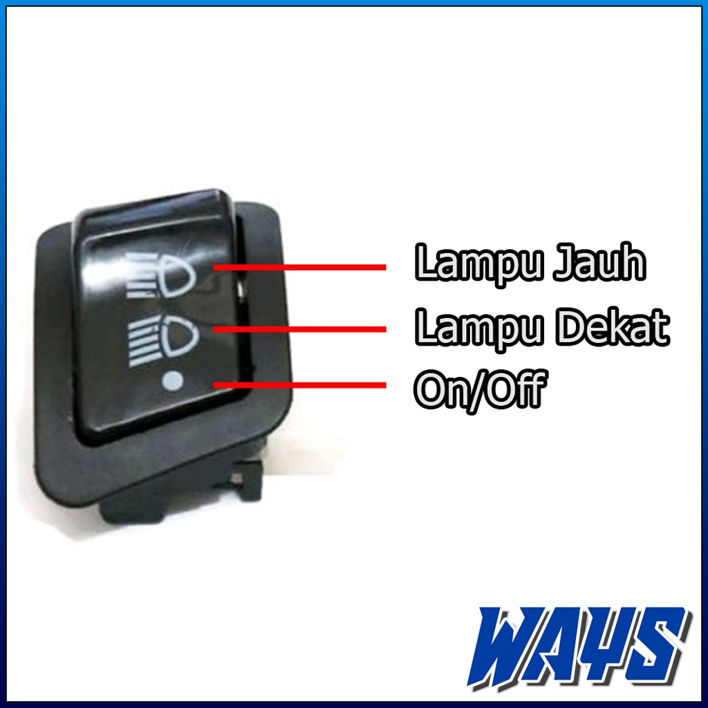 L078 | Saklar Switch On Off Dim Dimmer Lampu Motor Honda Beat Scoopy Vario 125 Revo Blade Supra 125