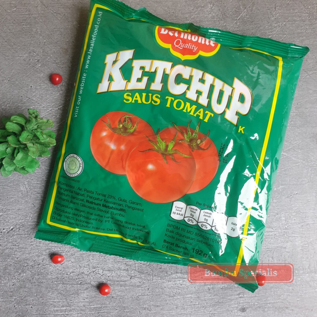 Delmonte Tomato Sauce / Saus Tomat Delmonte sachet 8gr x 24pcs