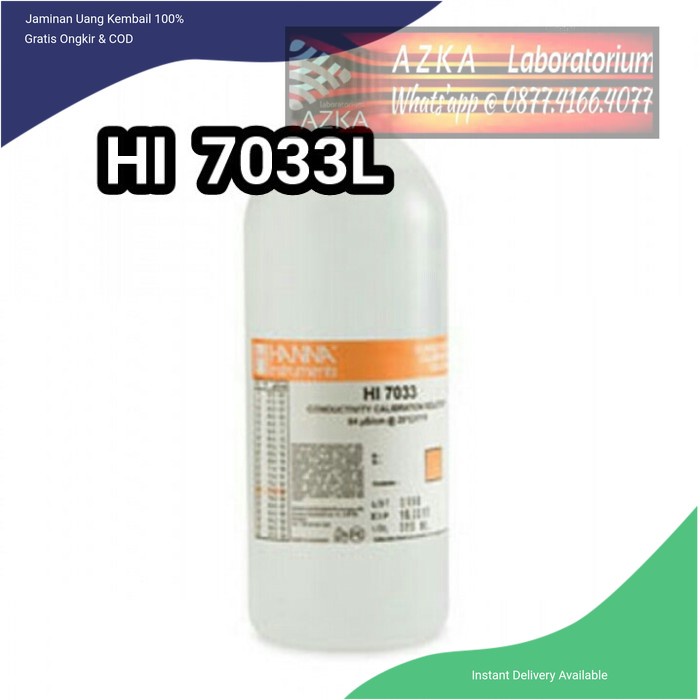 Hanna HI-7033L 84uS/cm Conductivity Calibration Solution, 500mL