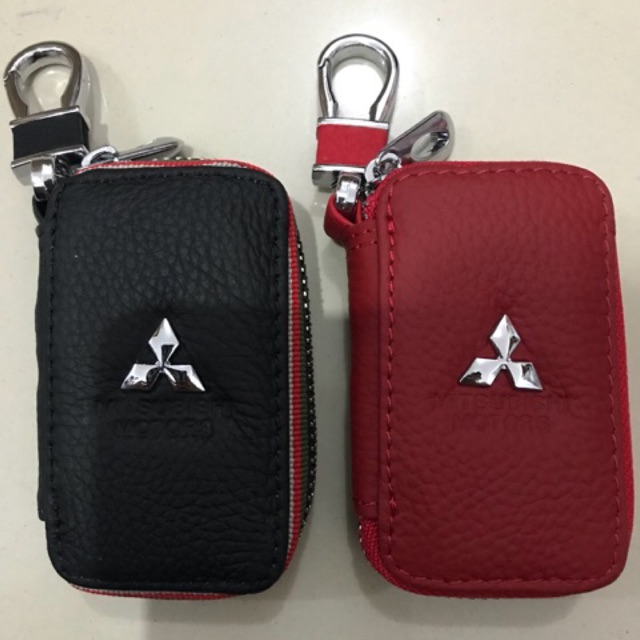 Dompet STNK Kulit Mobil Mitsubishi / Dompet Kunci / Gantungan Kunci Mobil