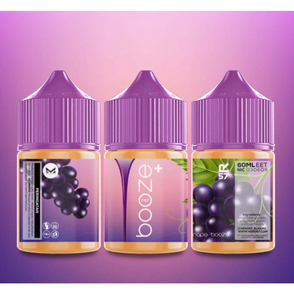 AUTHENTIC BOOZE 60ml Mango Grape Banana Lychee