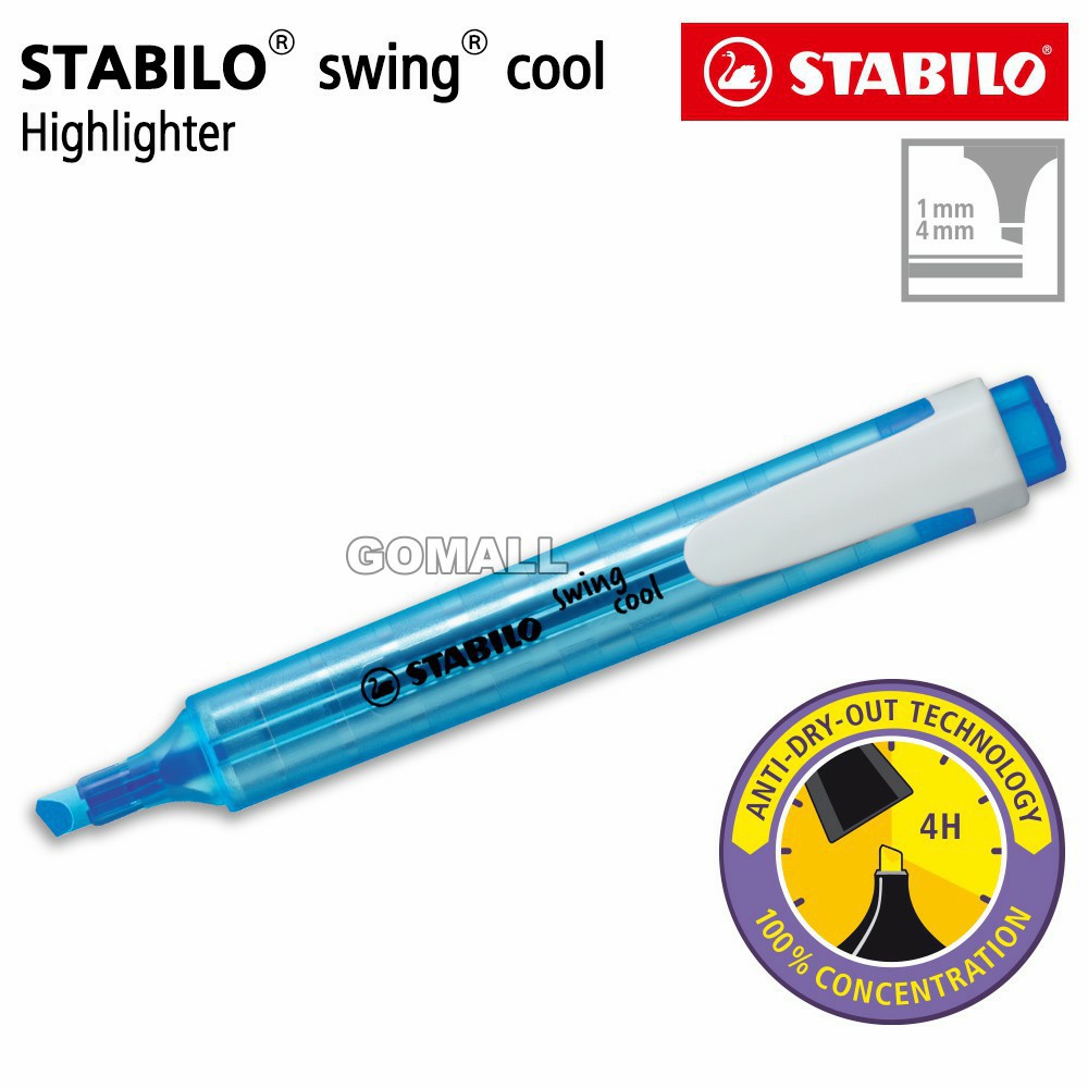

STABILO Swing Cool Blue / Highlighter Warna Biru Tua Original