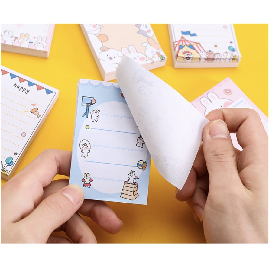 【GOGOMART】Sticky Notes Tempel / Memo Catatan Pembatas - Rabbit Kelinci