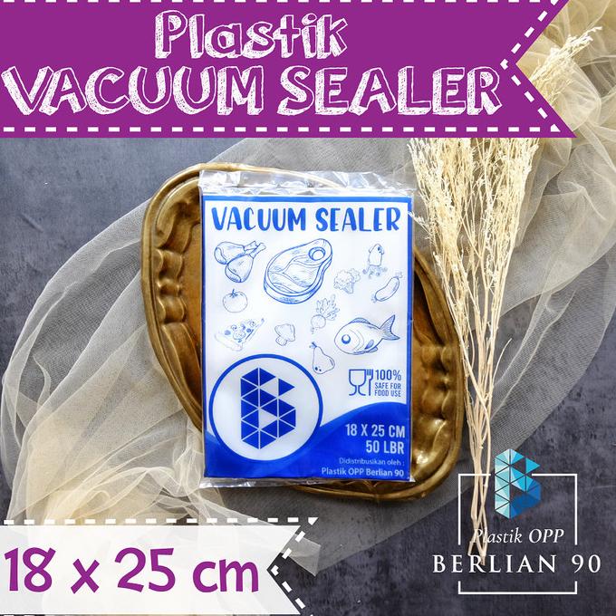] Plastik Vacuum Sealer 18x25 Cm / Plastik Vakum Sealer isi 50 Lbr