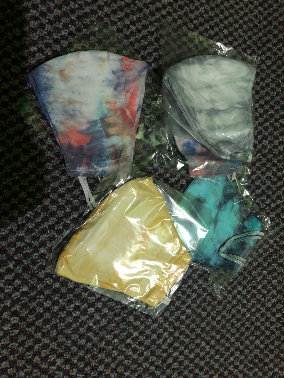 Masker Tie Dye / Masker Tie Dye / Masker Tay Dye / Masker 2 Ply Hand Made