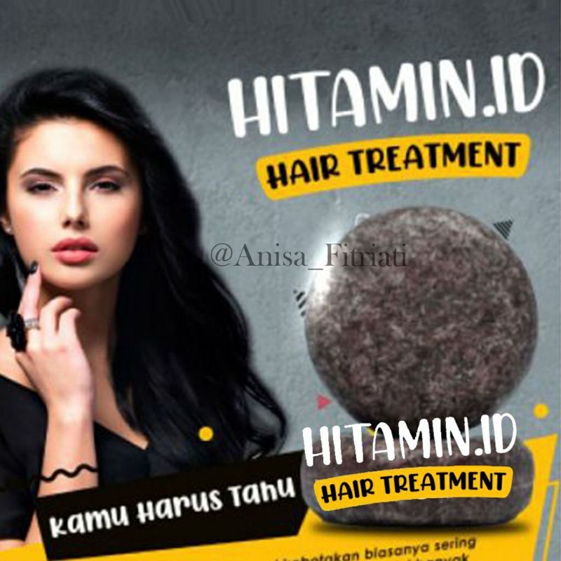 (100% ORI + COD)HITAMIN.ID PENGHITAM RAMBUT, PENGHILANG UBAN BAHAN ALAMI | HAIR TREATMENT - Lazuardi Store