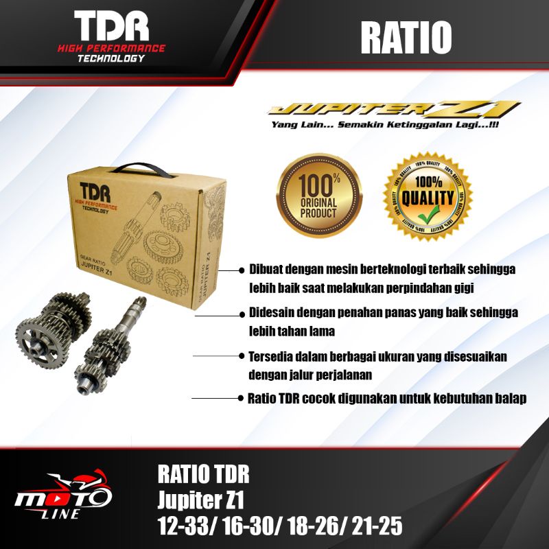 ratio tdr set jup z 12-33 16-30 18-26 21-25