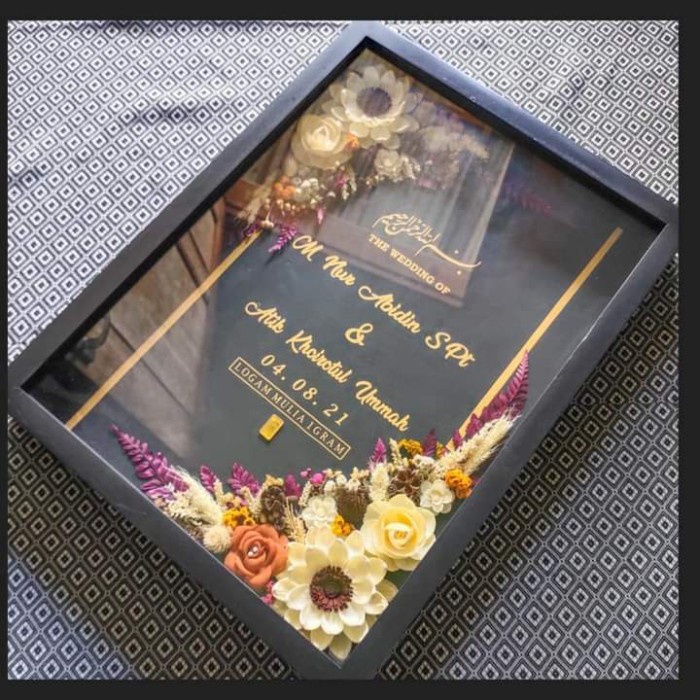 MAHAR RUSTIC ELEGAN, PIGURA HITAM ELEGAN - 25x35cm