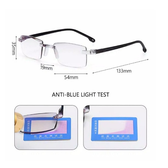 Kacamata Baca Lensa Plus Anti Radiasi +1.00 s/d + 4.00 Kacamata Pria Wanita Reading Glasses 807 G Radiation Premium Bisa Jalan dan Nonton TV