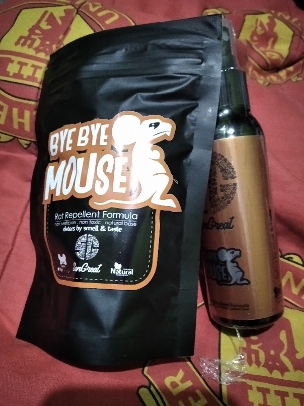 Pengusir Tikus Spray Dan Gel Bye Bye Mouse Gel 70 Gr Spray 100 Ml Non Pestisida