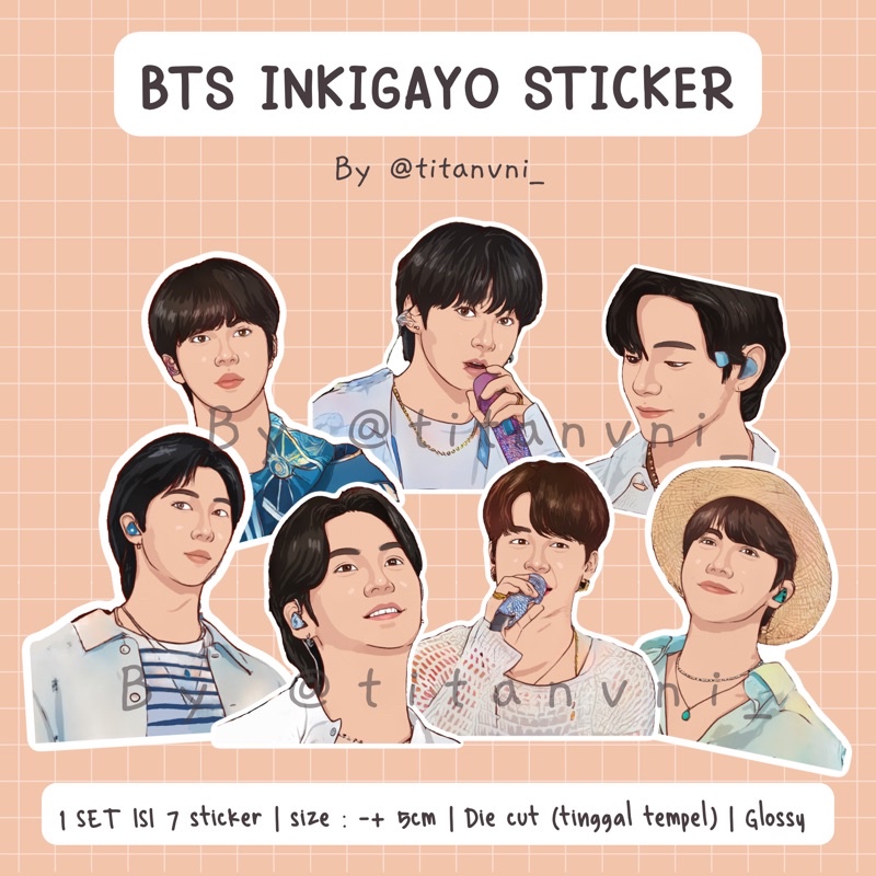 

BTS INKIGAYO STICKER
