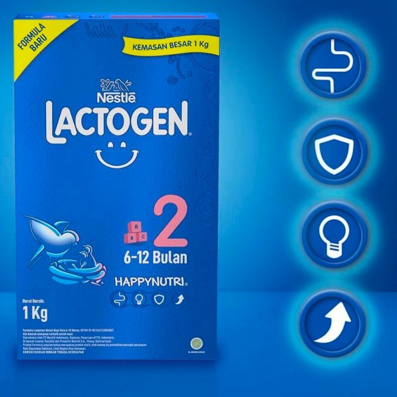 LACTOGEN 2 1KG USIA 6-12 BULAN